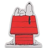 Peanuts Snoopy Doghouse Nap Shelf Sitter Decor - Chunky Wood Block Snoopy Decoration for Home