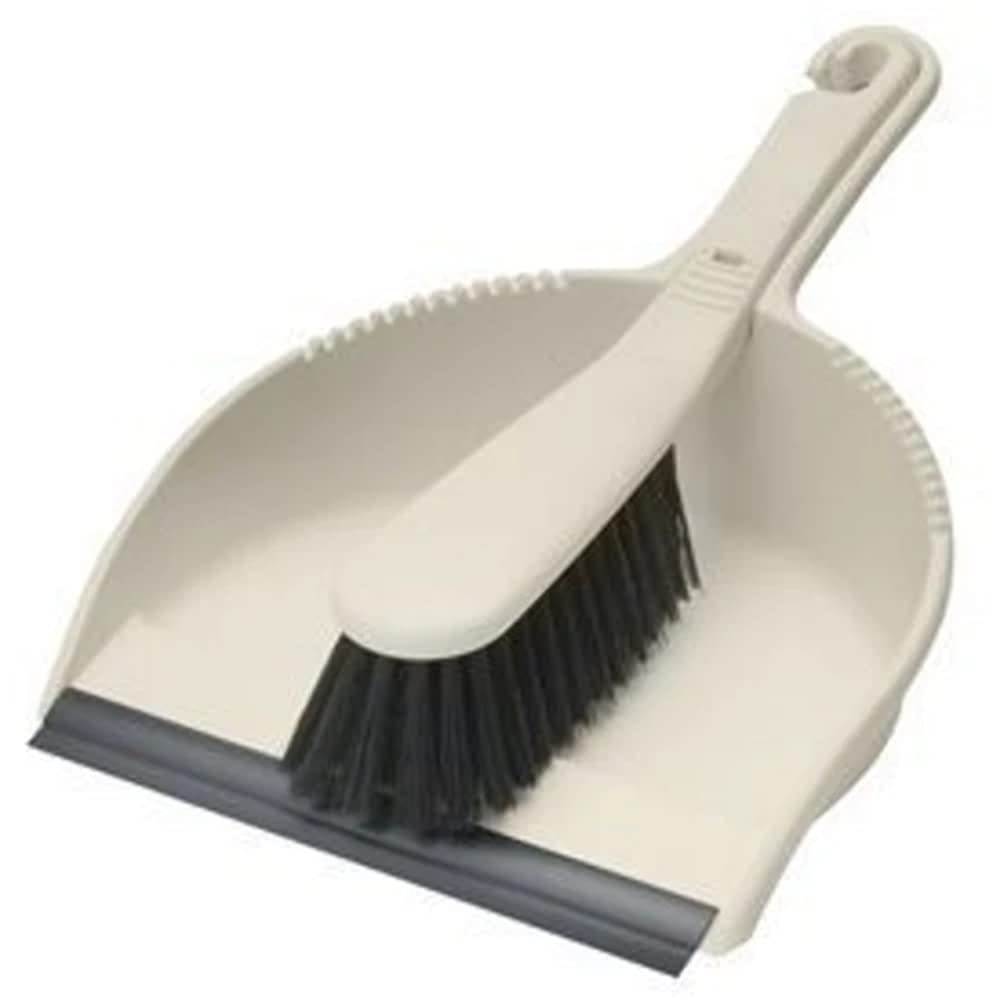 Addis Stiff Dustpan & Brush Linen from B&Q