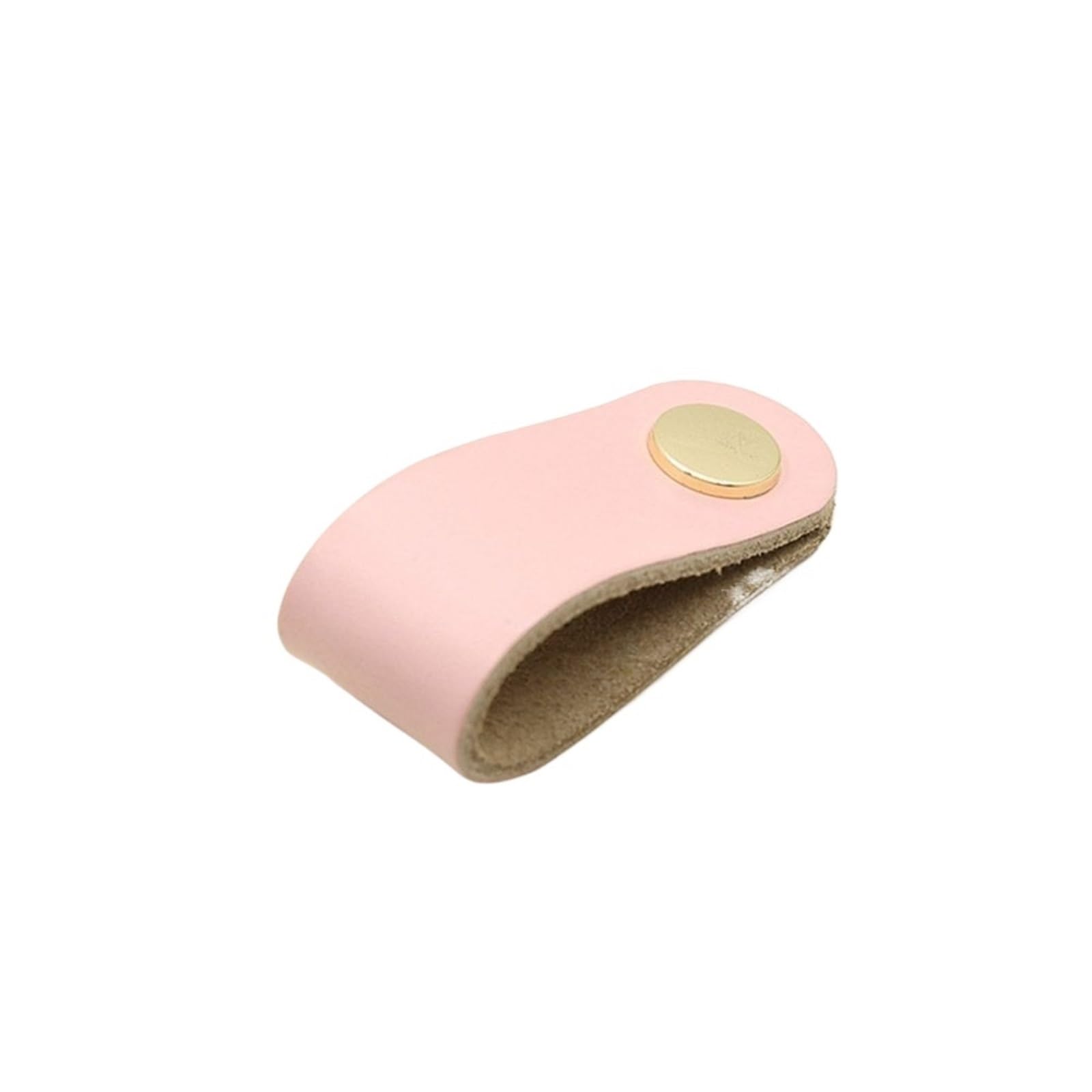 Cqahdsevf Pink Leather Drawer Pulls, Leather Furniture Drawer Handles Multicolor(Pink)