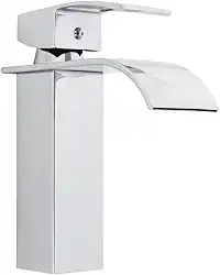 Torneira Banheiro Lavabo Monocomando Quadrada Cascata Luxo