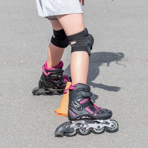 Tokaneit Universal Inline Skate Schuhe Strap mit Schnalle Schrauben 2 Pcs Rollschuh Skate Gurte,Sicherheit Ersatz Skates Strap Set,Ersetzen Sie die Rollschuhschnürsenkel,Roller Skates Schnallenriemen