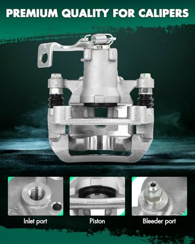 Image of SCITOO 19B6789A Rear Left Disc Brake Caliper w /Bracket Fit For Kia For Soul 2014-2018, Single Piston