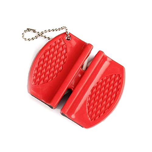 Afilador de cuchillos de cocina 1 PCS Portátil Portátil Mini Afilador de cuchillas Piedra para afilar con Cadena de Pocket Cocina Herramientas para el hogar Suministros Afiladores de cuchillos