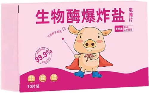 EXQST Bio-Enzyme Concentrado Limpiador Multiusos Tabletas Limpiador Enzimático Natural Potente Eliminación de Manchas Tabletas de Limpieza Bio-Enzyme Limpieza Rápida en 3 Minutos