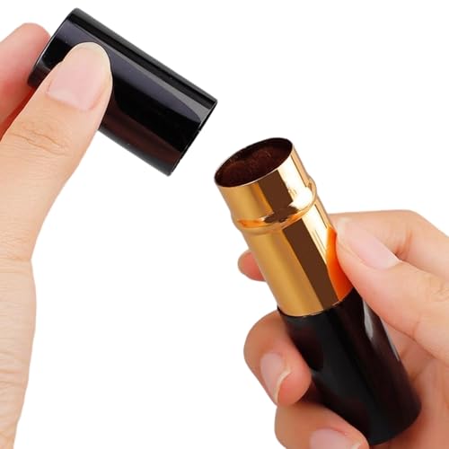 Brocha para rubor, aplicador de cosméticos con tapa, brocha de maquillaje para base de polvo de viaje, para pulir resaltar, hogar, viajes, fiestas, bodas, citas, Navidad, cumpleaños