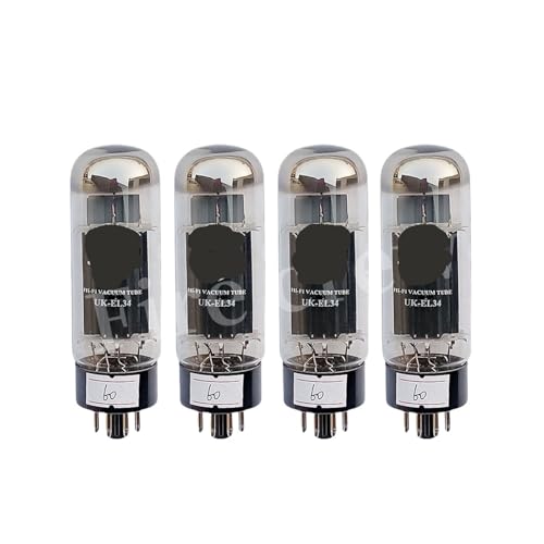 Tubo EL34 UK-EL34 kit de 4 unidades emparejadas para amplificador de audio HiFi DIY