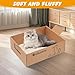 ondware 3 PCS Disposable Litter Boxes for Cats, Foldable Cardboard Cat Litter Box, Portable Waterproof Travel Litter Box for Cats（17.5x13.6x5.3 Inch）