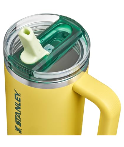 Image of STANLEY Quencher ProTour Flip Straw Tumbler with Leakproof Lid 30 oz | Built-in Straw and Handle | Cup Holder Compatible for Travel | insulated Stainless Steel Cup | BPA-Free | Daffodil Emerald