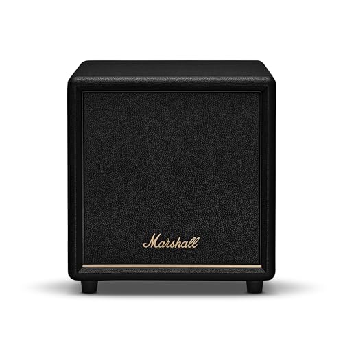 Marshall Heston Sub 200 Subwoofer - Deep Bass for TV, Movies, and Music | Bluetooth LE and RCA Mono Connectivity - Black