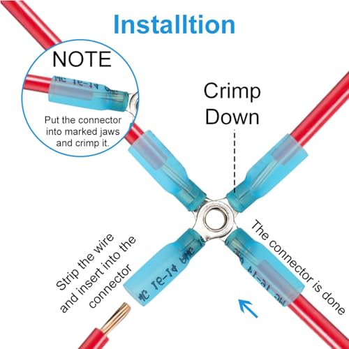 Conectores de cable termorretráctil de 4 vías para instalaciones eléctricas en exteriores 5