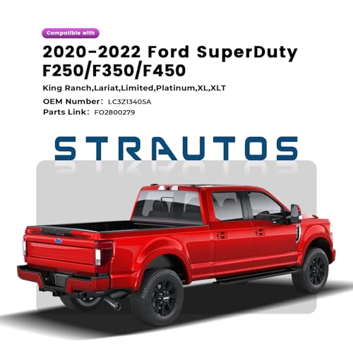 STRAUTOS Tail Lights Compatible with 2020-2022 Ford F250 F350 Super Duty Taillights Assemblies Halogen Type Rear Light Accessories Replace LC3Z13404A LC3Z13404D (With Blind Spot,Right Passenger Side) by STRAUTOS - Image 6
