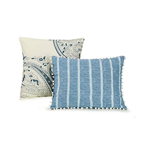 Jessica Simpson Tonal Damask Comforter Set, King, Teal #TOP2