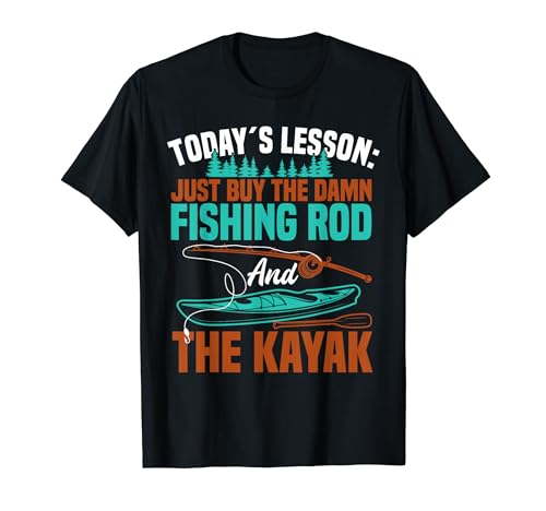Kayak Divertido Kayak Pesca Hombres Mujeres Camiseta