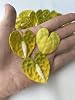 30 PCS Clay Anthurium Fake Flower 1.5 inches for Jewelry Making DIY Craft Supplies (Yellow-Green) #2