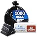 Reli. 13 Gallon Trash Bags, Black (1000 Count Bulk) Tall Kitchen Garbage Bags 13 Gallon - 16 Gallon, Bulk Trash Can Liners