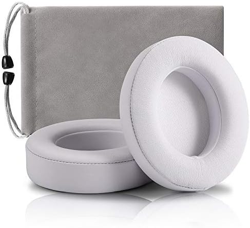 Replacement Ear Pads Cushions, Earpads Cover Compatible with Beats Studio 2 and Studio 3 Over Ear Headphones 1 Pair (White) - Thumbnail 2