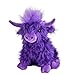 WinAdiGoo Purple Highland Cow Stuffed Animal Toy 10 inch Realistic Cattle Plush Doll Farm Toy Kids Gift