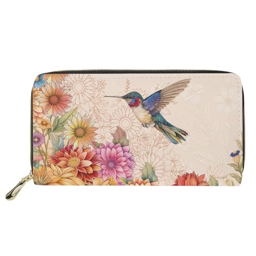 Fashion Women Zip Around Long Wallet PU Phone Clutch Travel Card Holder Purse