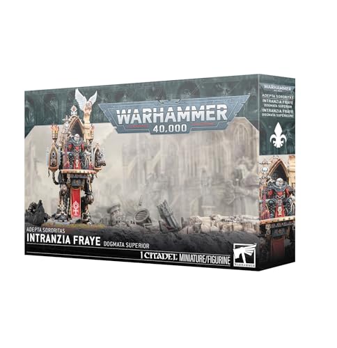 Intranzia Fraye Dogmata Superior Miniature for Warhammer 40,000, Adepta Sororitas Throne of Blame Model, Multipart Plastic Kit