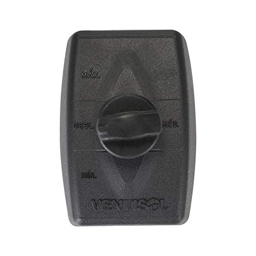 Ventilador de Parede Oscilante, 3 Pás Premium, Preto, 60cm, 127v, Ventisol