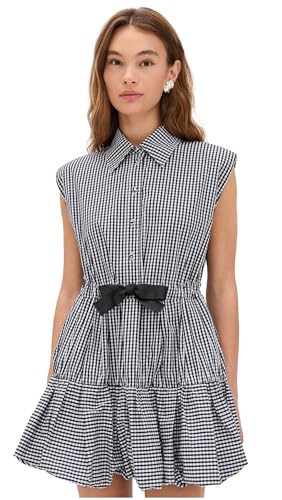 Sea Women's Neci Gingham T-Shirt Bubble Mini Dress