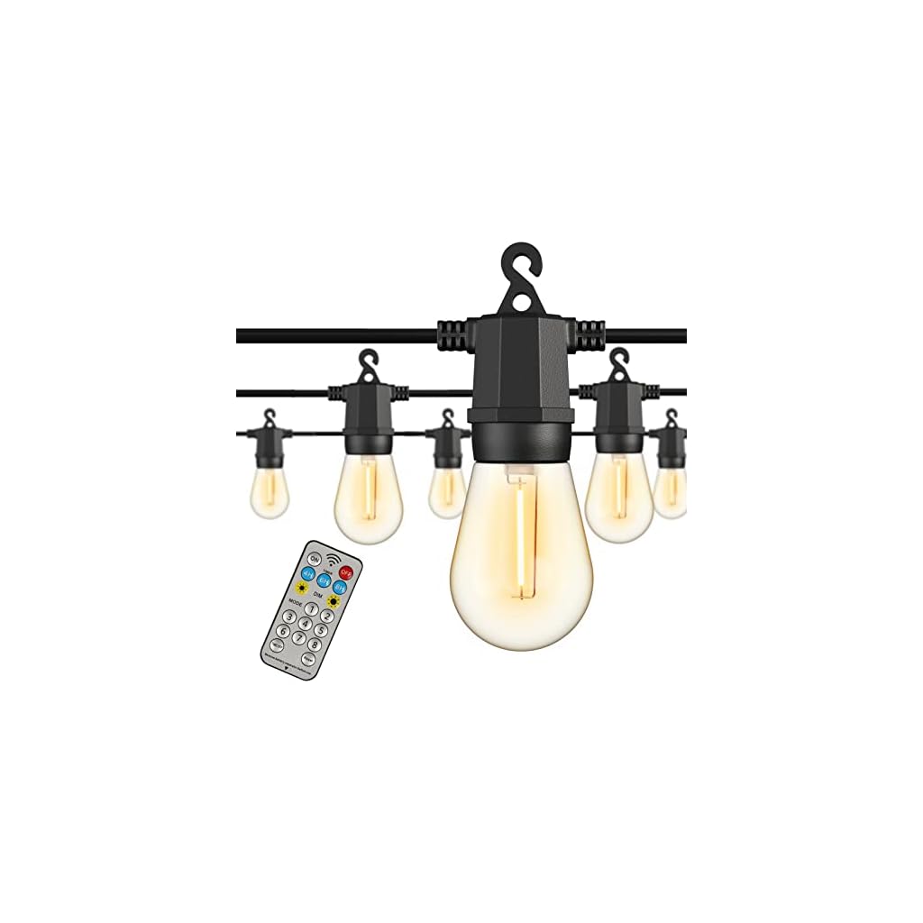 Outdoor-String-Lights-45FT-Patio-Lights-with-16-Edison-Vintage-Shatterproof-Bulbs-Dimmable-with-Remotes-Outdoor-Lights-for-Patio-Backyard-Porch-Outside