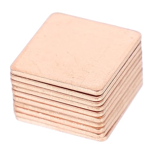 CONGARTENO 10Pcs Copper Heat Sink for GPU Cooling Compact Thermal Pad for Desktop Laptop Reliable Performance for Passive Cooling of CPU RAM and Ic Chips