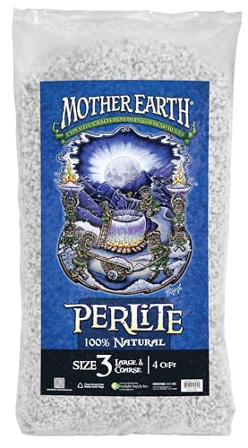 Mother Earth Perlite Natural, Size 3 Large and Coarse, 4 cu. ft.