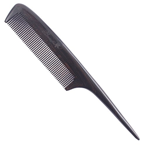 ブリーズライクBreezelike 静電気防止 櫛 黒檀 細い柄 細歯 コーム