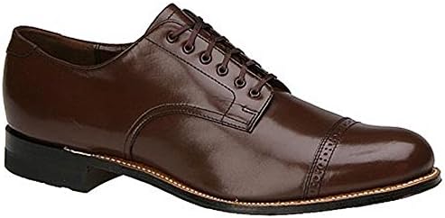 STACY ADAMS mens Madison Cap Toe oxfords shoes, Brown - 12, 10 US | Image 3