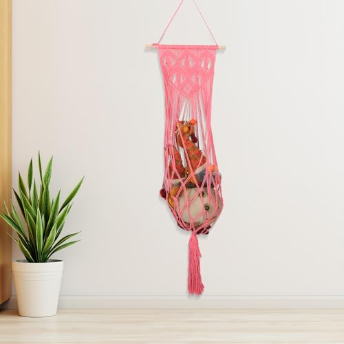 Hamac mural filet pour animaux en peluche : le nid de leurs doudous
