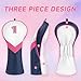 Golf Club Covers for Women, 3 Packs Golf Head Covers for Woods and Drivers, Large Golf Headcovers Set, Pink/Blue/White