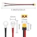 SinLoon XT60 to O Ring Terminal Cable 12AWG 59inch XT60H Female to O-Ring Connector Cord for RC Aircraft Toy Cars Lipo Battery FPV Racing Drone (1.5M/5Ft-F)
