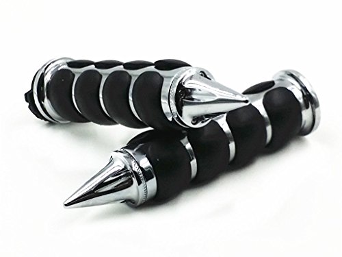 Spike 25 mm Guidão Motocicleta Borracha Macio Confortável Punho de Mão Para Suzuki Harley Honda Kawa