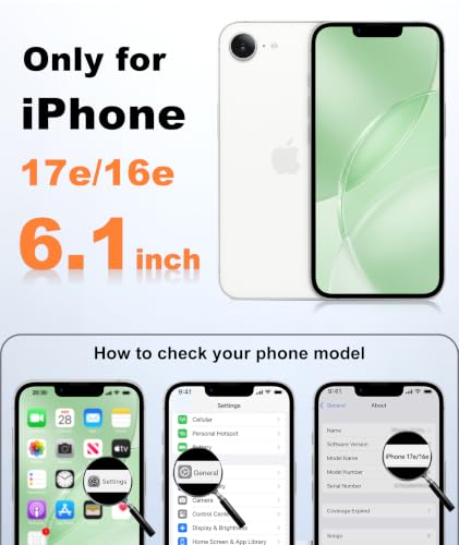 Image of FNTCASE for iPhone 17e Case Light Green: Translucent iPhone 16e Cases Compatible with MagSafe, Camera Protection & Tempered Glass Protector, 14FT Military Grade Drop Tested, Matte Skin-Friendly Cover