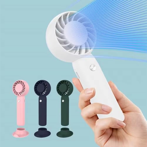 Image of Hand Fan Rechargeable, Handheld fan for Makeup, Electric Fan Portable, Mini Fan for Makeup for Women, Small Fan for ace, Travel, Battery, usb charging, High Speed,mini AC cooler