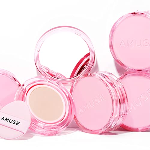 Amuse Dew Power Vegan Cushion 01 Pure | Vegan Cushion Foundation | Skin Cover Cushion, Clean Beauty, Dry And Sensitive Skin #TOP3