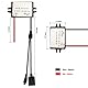 XMSJSIY 12V 36V 48V zu 5V USB Step-Down Konverter Modul Adapter 10-55V zu 5V Micro USB 3A 15W DC Regler Auto Power Converter Schwarz