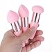 Concealer Sponge Powder Applicator 6 PC Makeup Eye Cream Tool Eyebrow Eyeliner Sponges Brush Beauty Puff Handle Round Head Foundation Foam Tip Applicators Make Up Cosmetic Sponge For Eyeshadow