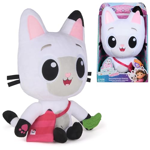 Gabby's Dollhouse: The Movie, Meow-Mazing Interactive Pandy Paws Plush Toy with 3 Accessories and Removable Bag, Kids Toys for Girls and Boys Ages 3 and Up