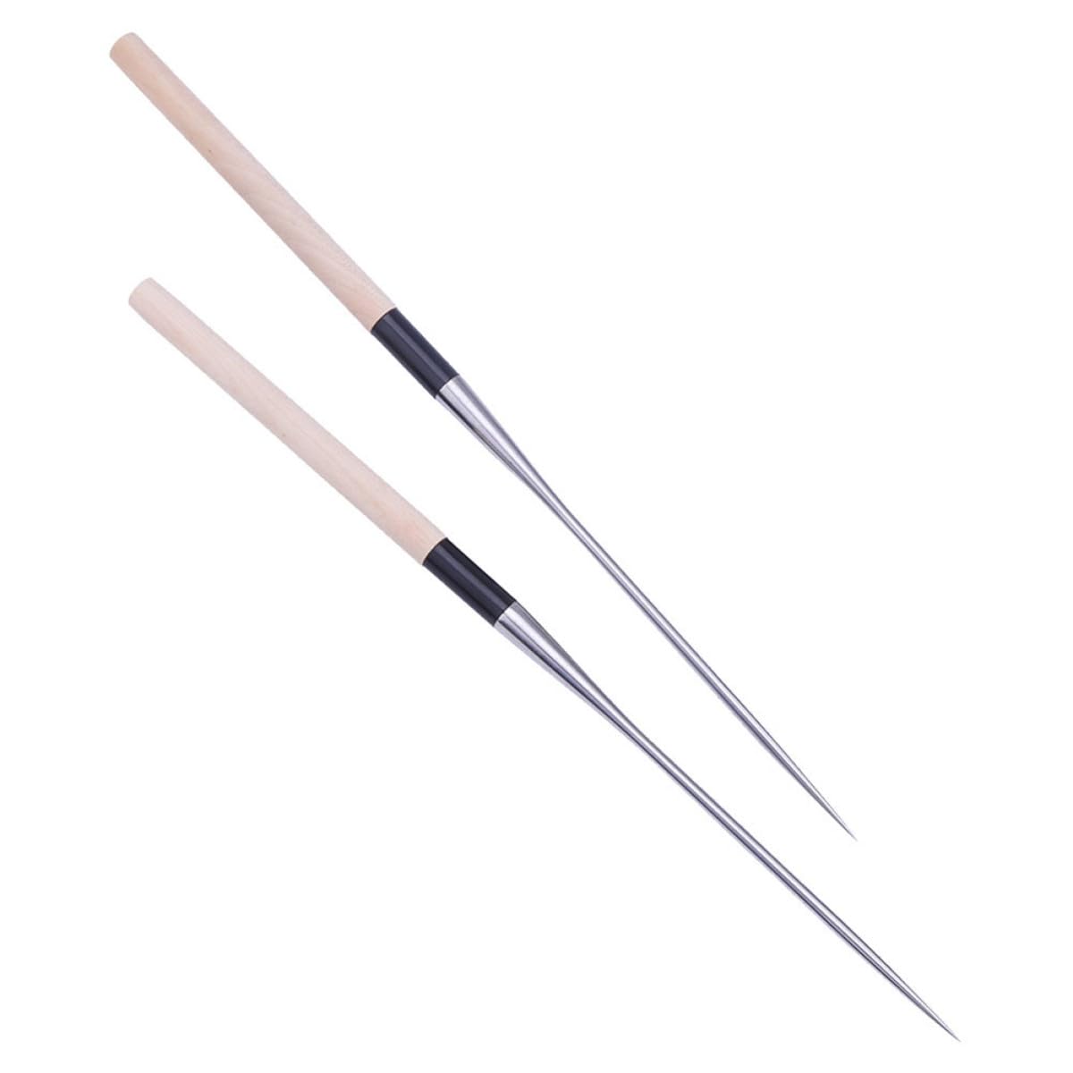 Toyvian Palillos Reutilizables de Acero Inoxidable y Madera para Sushi, Fáciles de Sostener y Llevar, Ideales para Uso Doméstico Restaurante Japonés,