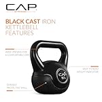 CAP Barbell 45 LB Cement Kettlebell Set – 10 lb, 15 lb & 20 lb Vinyl-Coated Kettlebells for Strength Training, Cardio, Cross Training & Home Gym Workouts - Image 3