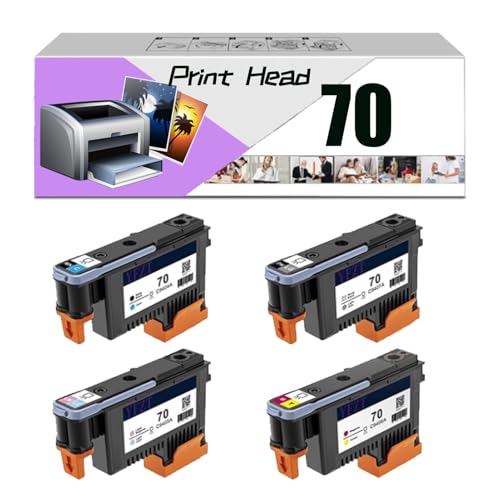 NDUUHG Compatible 70 C9404A C9405A C9406A C9407A Print Head Printhead, Work for HP Z3100 Z2100 Z3100ps Z3200 Z3200ps Z5200 B9180GP B8800 B8850 B9180 Printers, Reliability Longevity Combo Pack