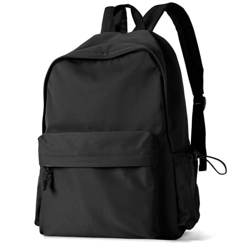 Black Backpack for Women College Cute Aesthetic Laptop Backpack Men Teacher Work Lightweight Casual Daypack Backpacks Anti theft Computer Gym Backpacks with Laptop Compartment