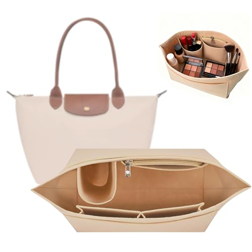 YeahBoom Organizador de Bolsos de Mujer para Longchamp S,Organizador de Bolsos con Múltiples Bolsillos,Taschen Organizer für Longchamp,Organizer de Fieltro