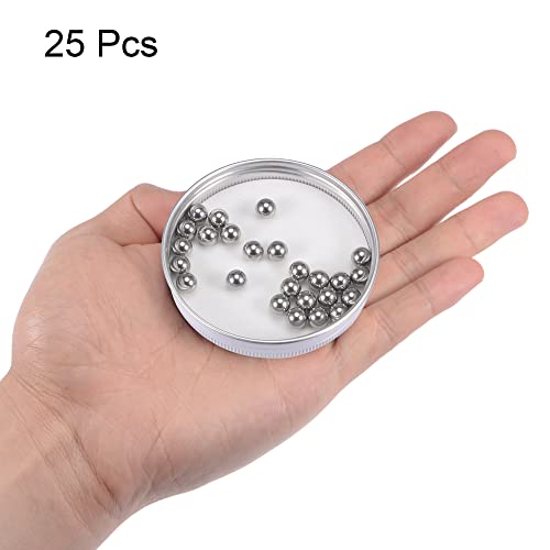 sourcing map 25 Stück Präzisionslager Kugellager 7mm 201 Edelstahl G200 Präzision