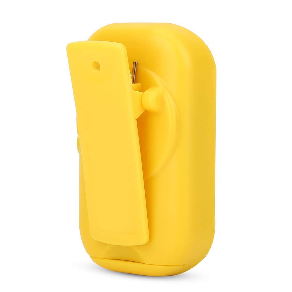 Métronome portable à clipser SustVita pour musiciens, un métronome numérique Beat Tempo avec fonction TAP et prise casque pour la pratique du ukulélé guitare basse (Jaune)