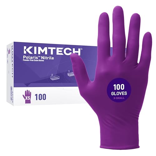 Image of Kimtech Polaris Nitrile Exam Gloves (62770), 5.9 Mil, Ambidextrous, 9.5 inch, XS, 100 Nitrile Gloves /Box