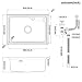 Auralum Fregadero Cocina 1 Seno De 62 x 45 x 22 Cm...