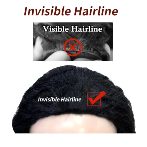 Image of Half Wig Human Hair Burmese Curly Spiral Curls End 180% Density 1B# 12 Inch